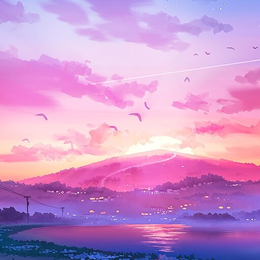Steam Workshop::sunset-mountain-beautiful-art-landscape-animated