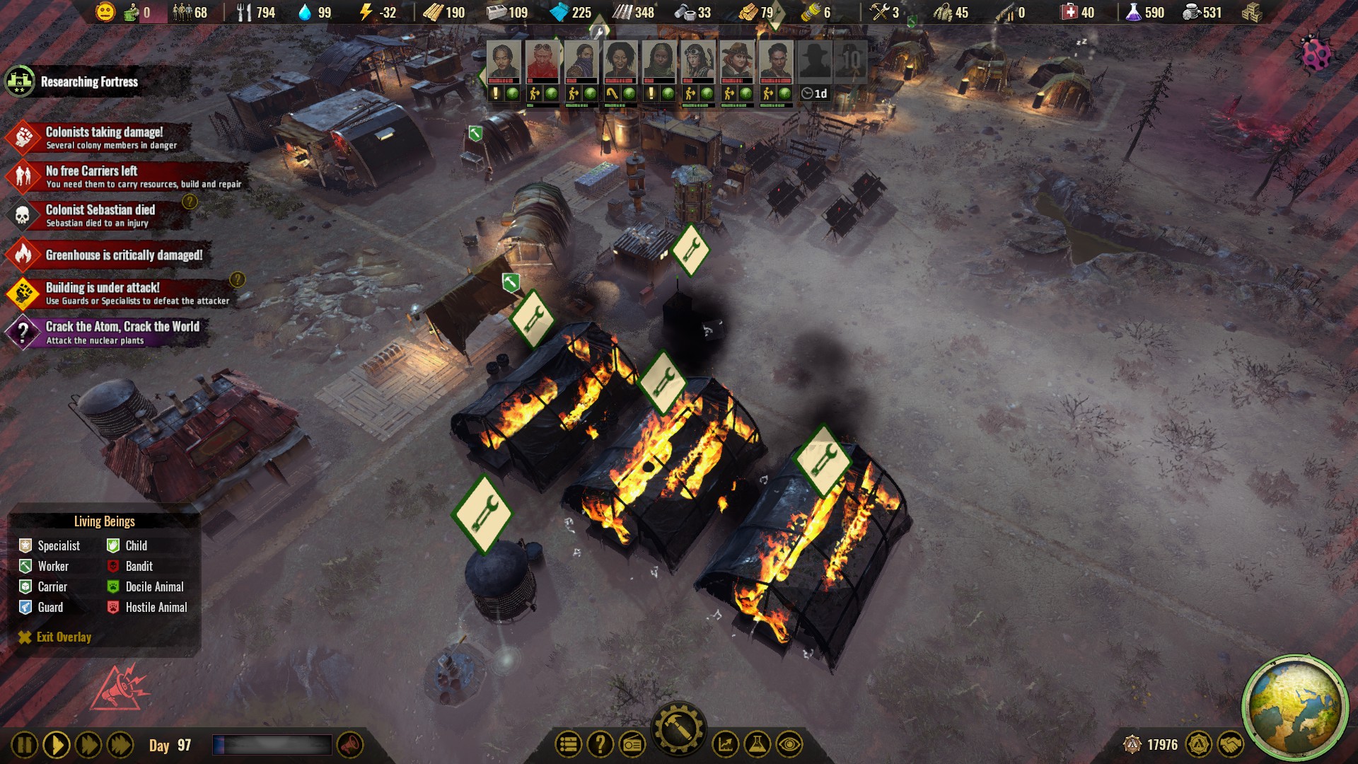 Игровой процесс Surviving the Aftermath