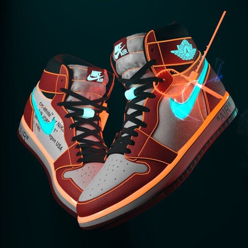 Off white air 2024 jordan 1 wallpaper