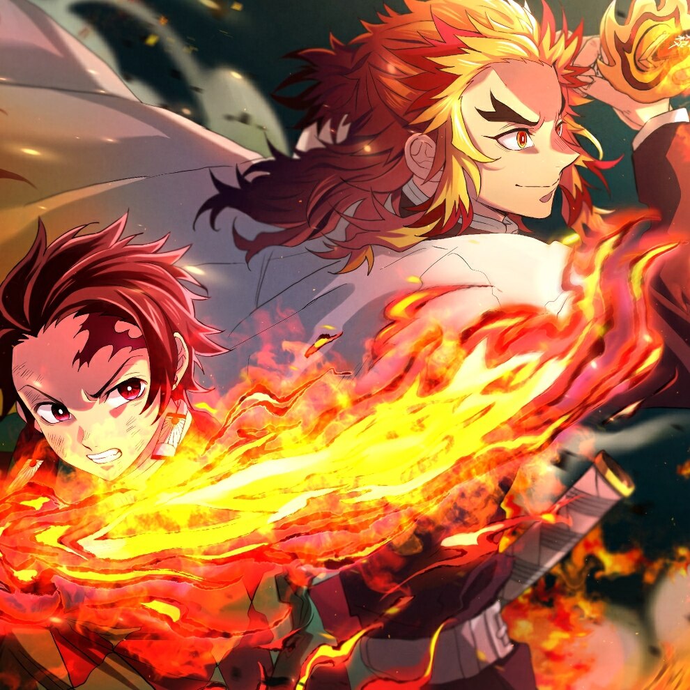 Demon Slayer - Rengoku & Tanjirou
