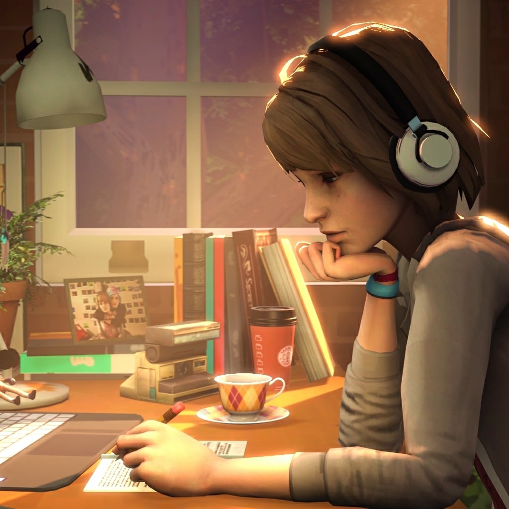 Lofi girl Max Caulfield in Golden Hour lighting (Life is Strange)