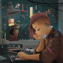 Cyberpunk City Gif & More by 40✨ : r/Cyberpunk