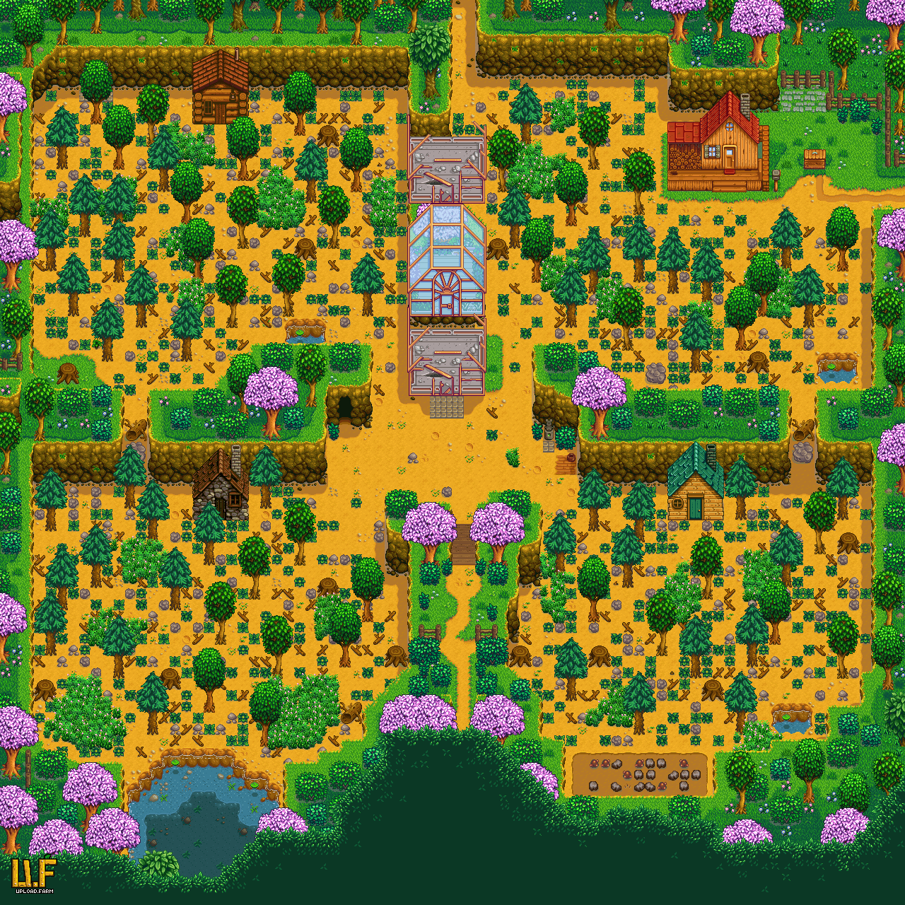 Steam Community :: Guide :: Default Multiplayer Farm Layouts (1.6)