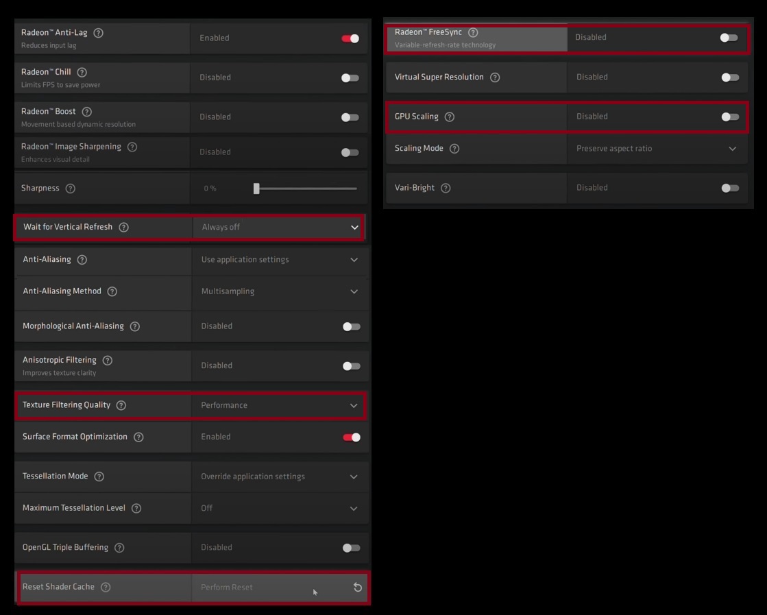 Настройки radeon Настройки radeon