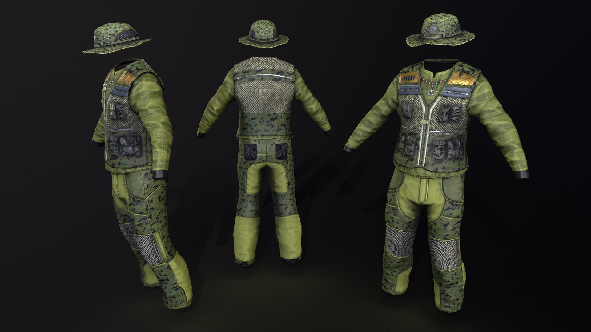 Fisherman Burlap Pants