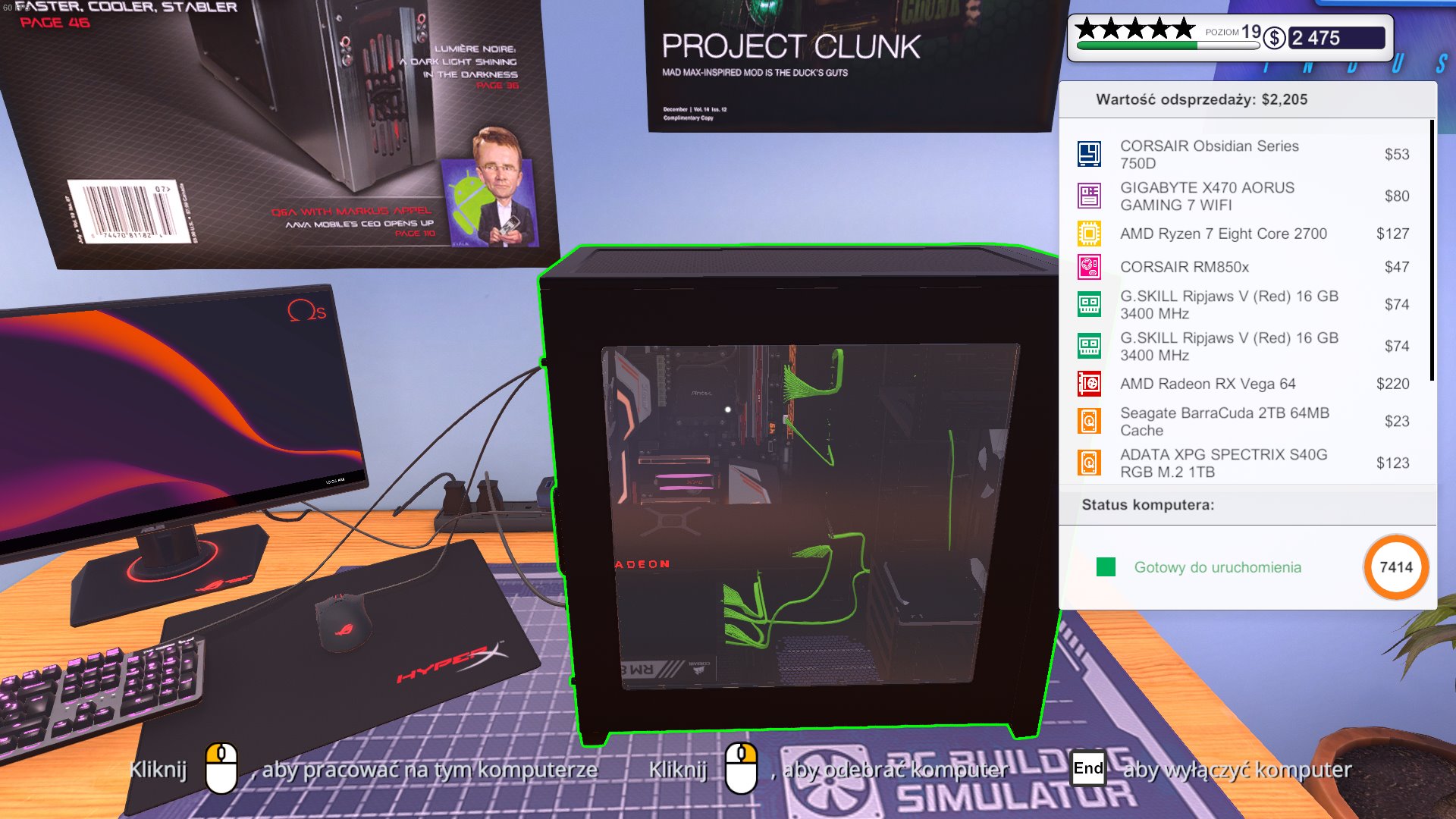 Going loopy achievement in PC Building Simulator