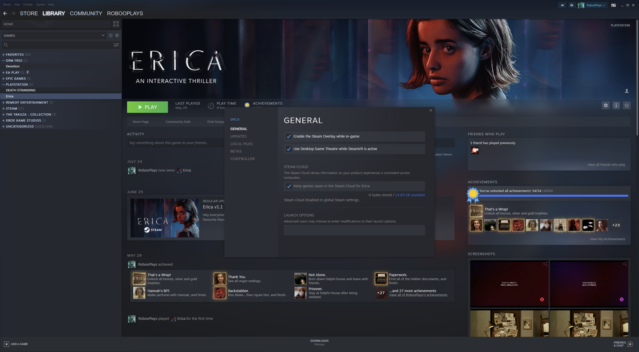 Erica - Achievements Bug Fix image 4