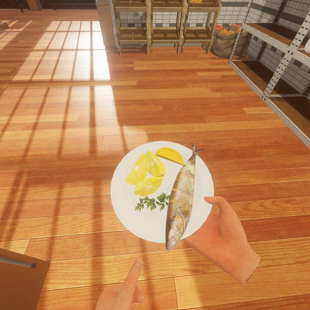 This is a VR cooking simulator that lets you be a professional