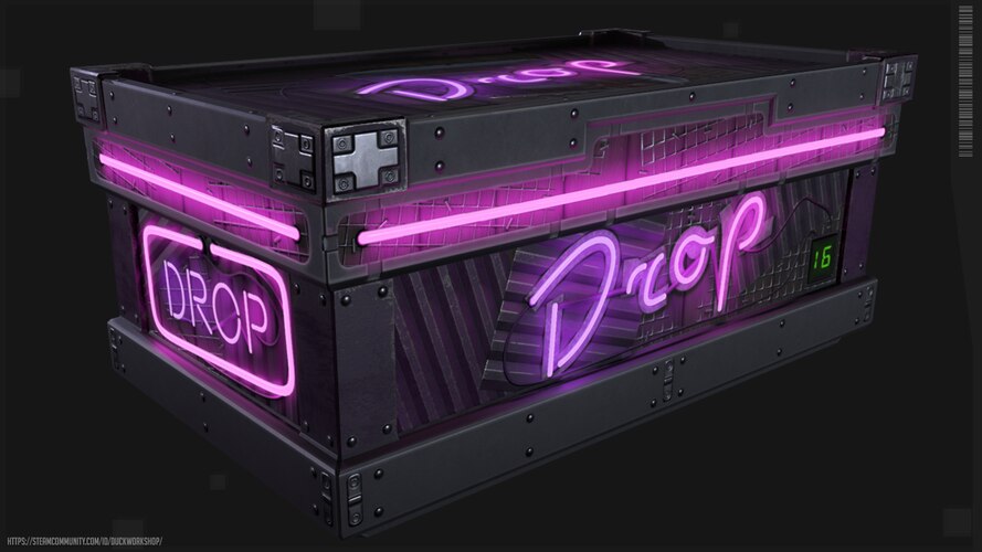 Neon Drop Box Storage - image 1