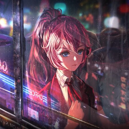 Monika [DDLC] Neon City [Animated]