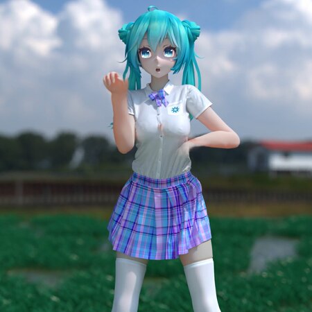 【MMD】JK初音105℃的爱❤️ 4K+