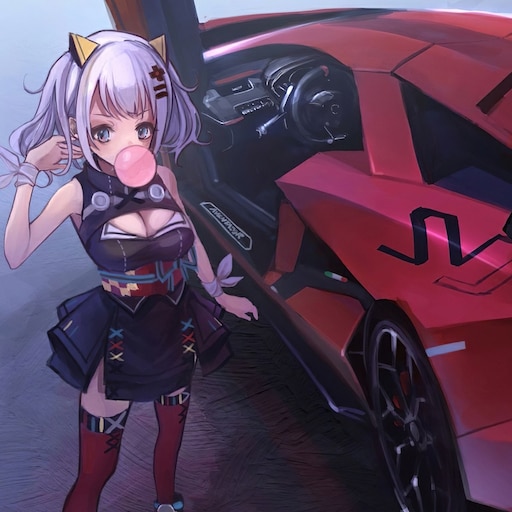 Steam Workshop::Anime Girl / Lamborghini Aventador /