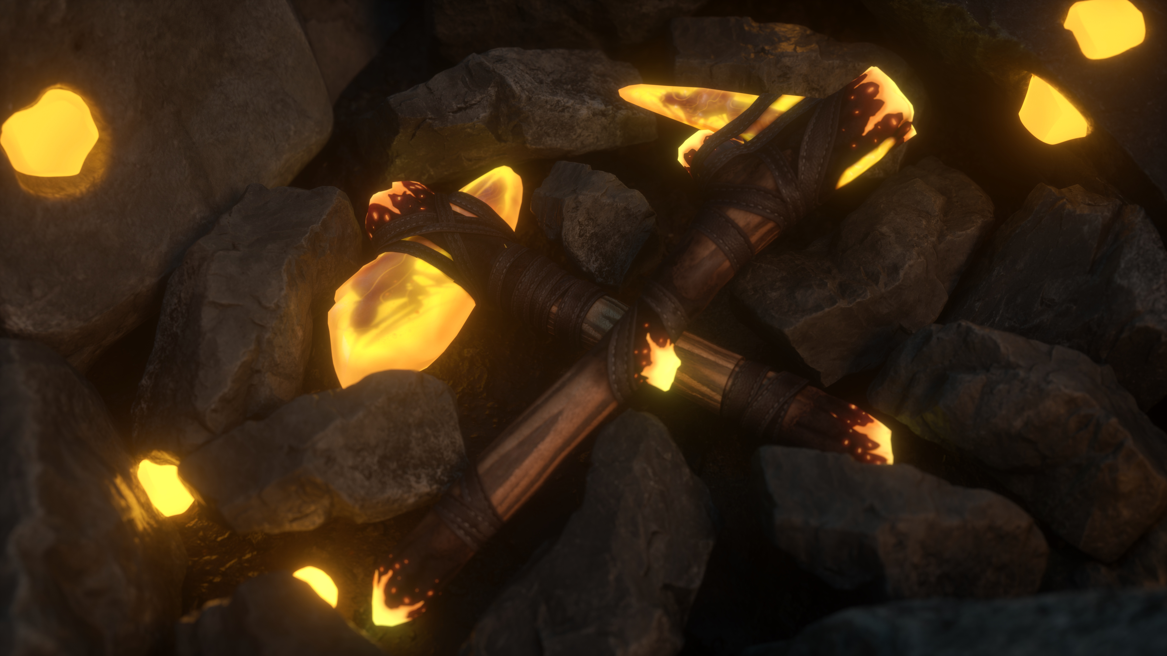 Ancient Amber Stone Pick Axe screenshot 1