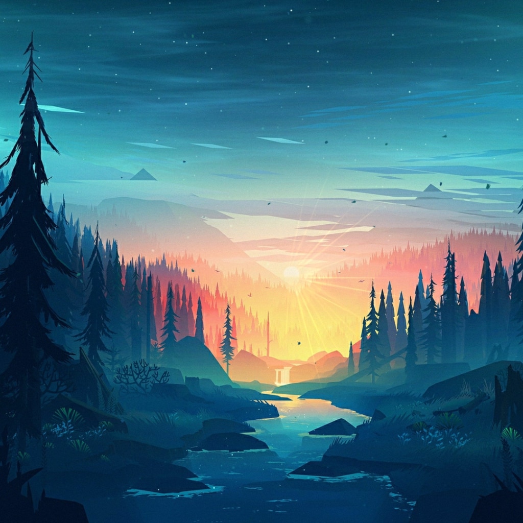 Firewatch forest