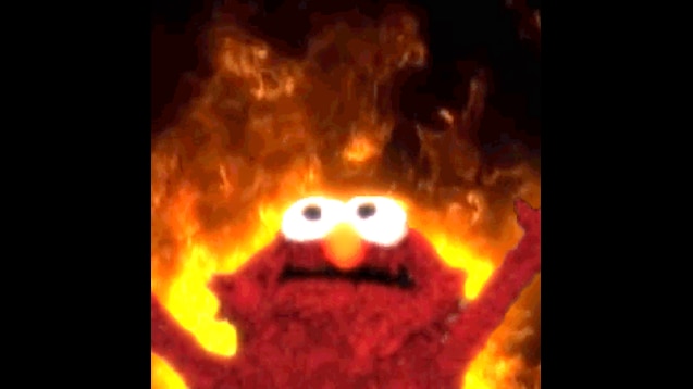 Steam Workshop::Burning Elmo For Weebs