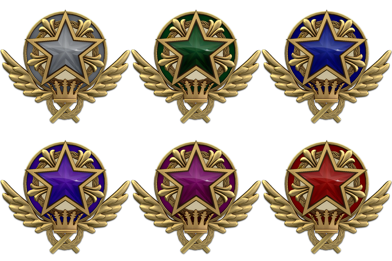 Csgo service medal colors