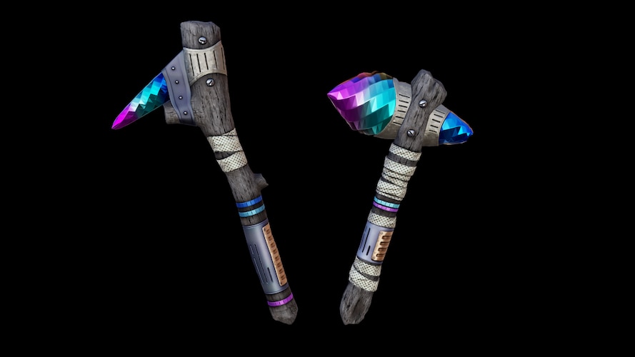 Shimmering Stone Pick Axe - image 1
