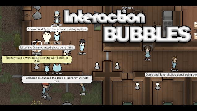 I did not realize the Interaction bubbles mod was this up to date. :  r/RimWorld
