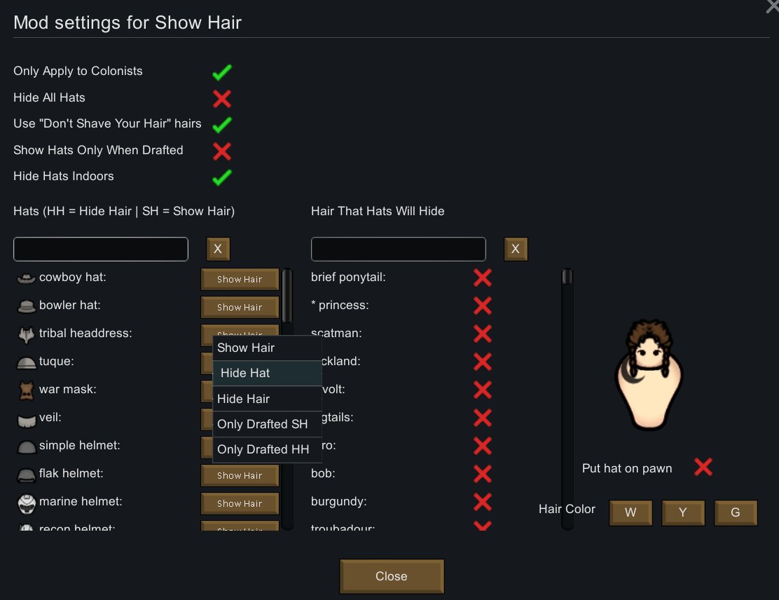 Steamワークショップ Kv Show Hair With Hats Or Hide All Hats