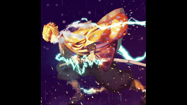 Download Demon Slayer Zenitsu Lightning Wallpaper