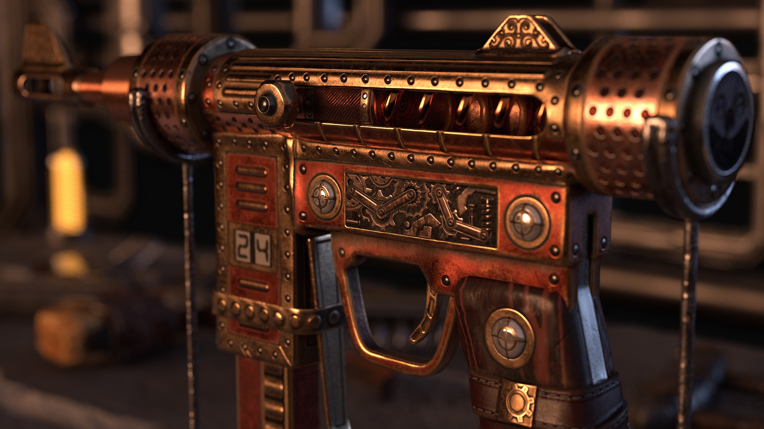 Steampunk SMG thumbnail 4