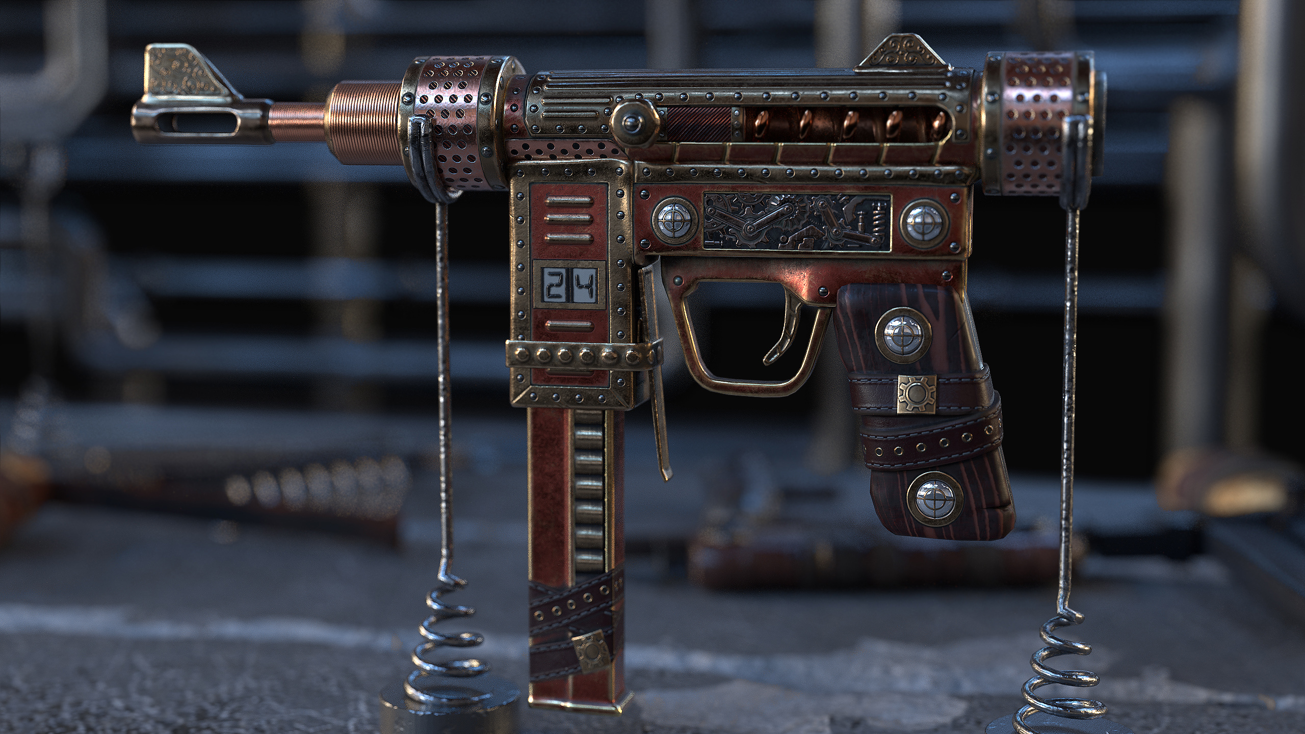 Steampunk SMG thumbnail 5