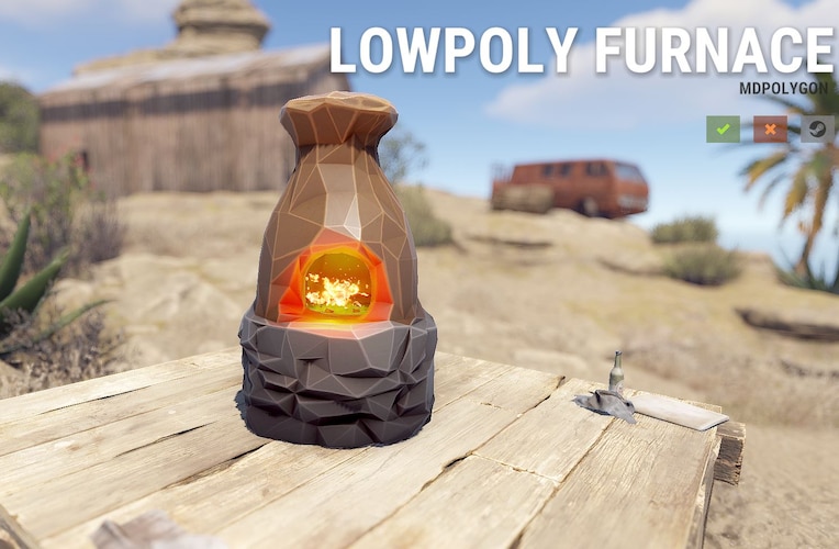 Lowpoly Furnace - image 2