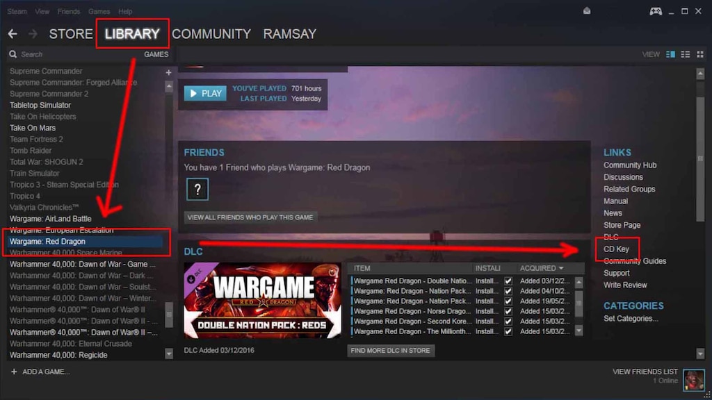 gå skæbnesvangre forsinke Steam Community :: Screenshot :: Where to find your CD key