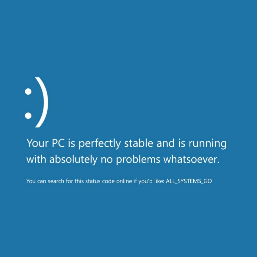 Windows 10蓝屏壁纸