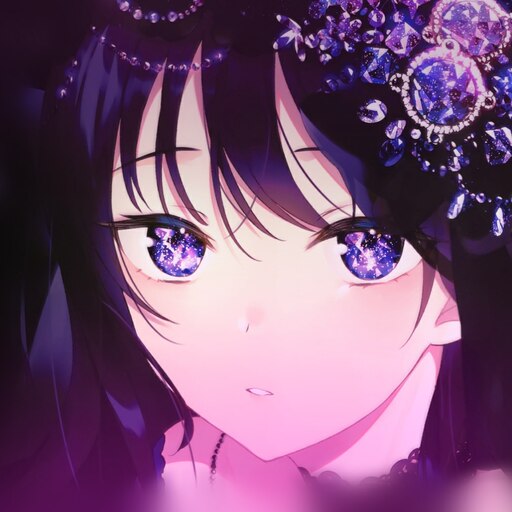 Purple anime girl