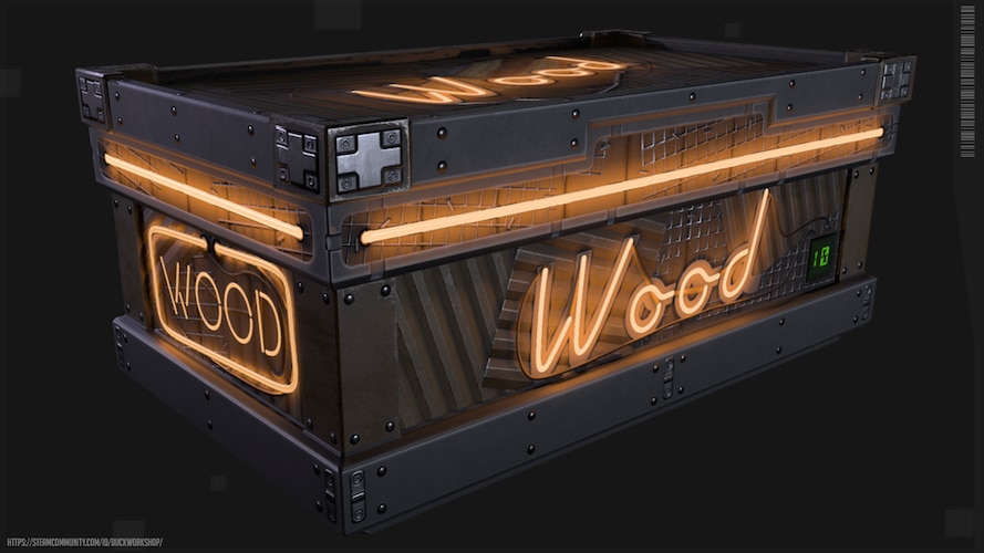 Neon Wood Storage - image 1