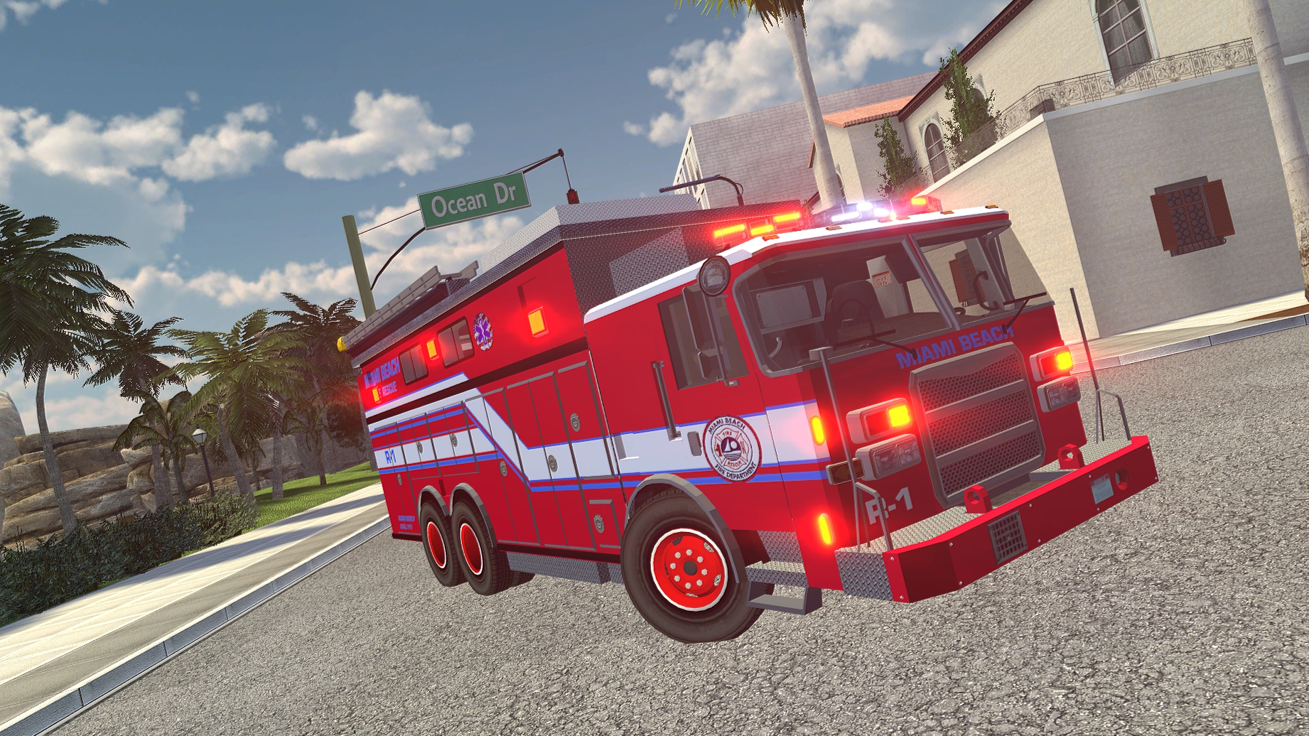 Steam Workshop::Miami Beach Fire Rescue Skin Pack