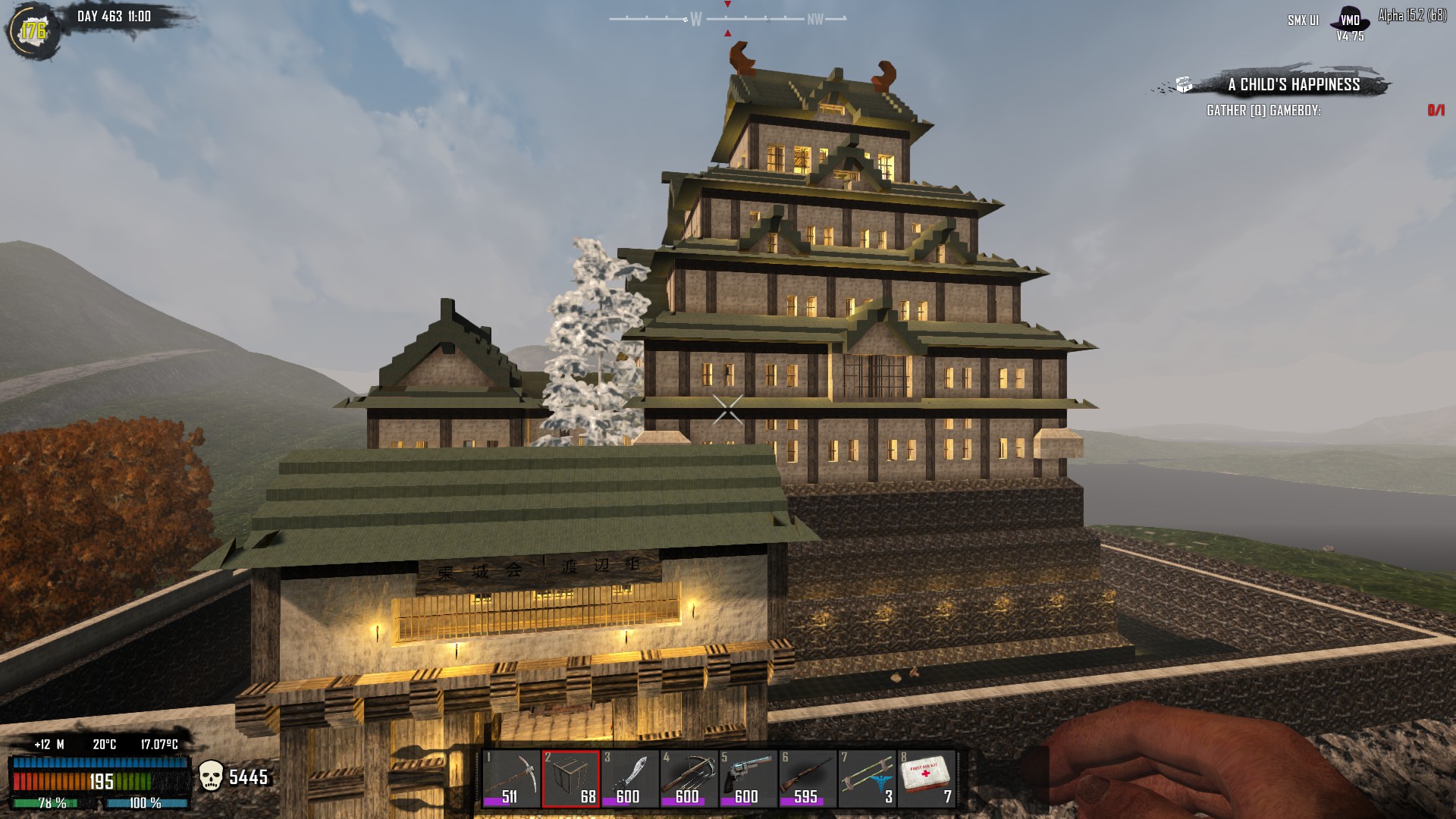 Steam 社区 截图 巨大建築 日本の城 破風も入ったぞ