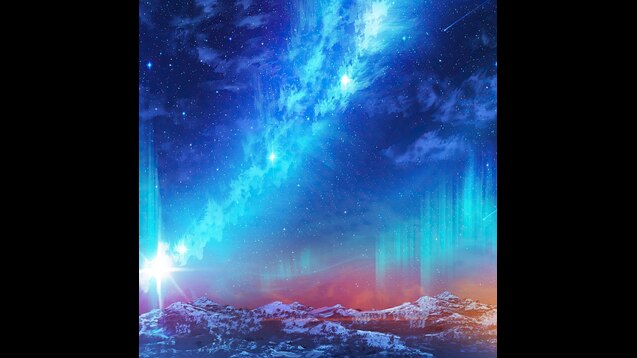Steam Workshop::beautiful night sky stars anime scenery aurora borealis  uhdpaper