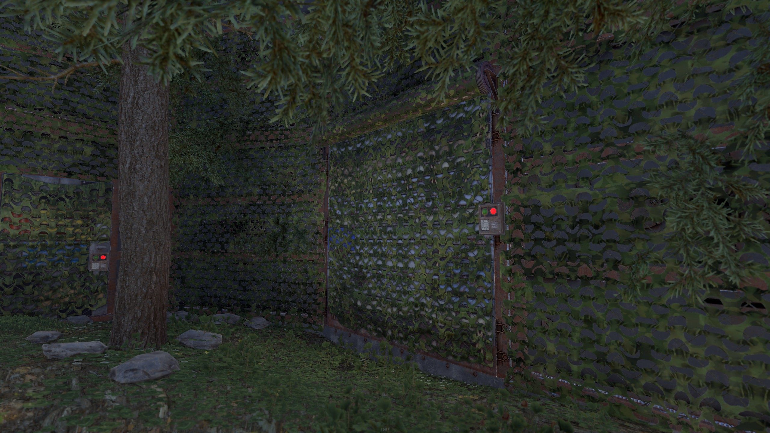 Camouflage Net Garage Door thumbnail 2