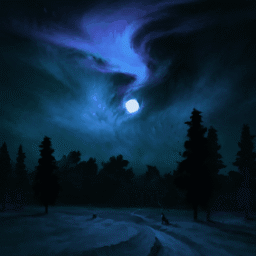 Blazing Moon 4k {Artwork by BisBiswas}