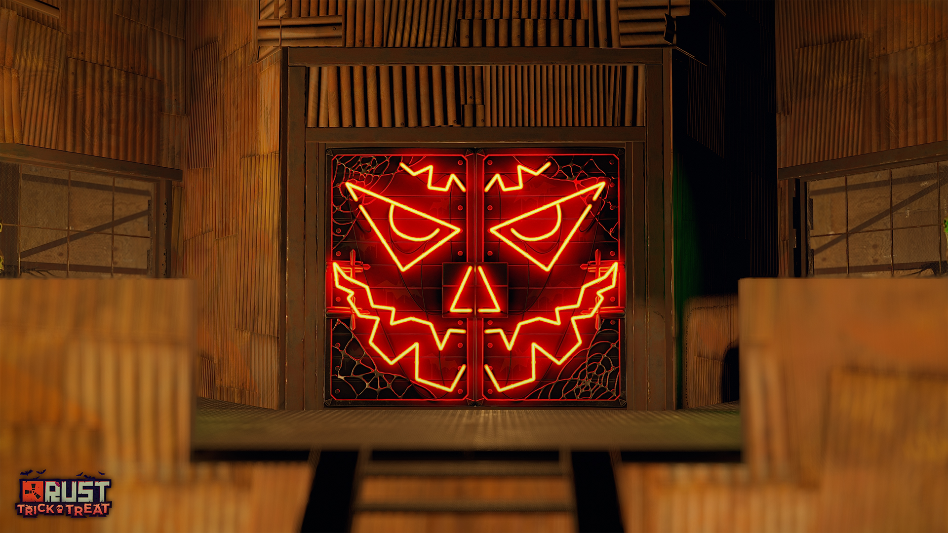 Neon Pumpkin Metal Double Door thumbnail 3