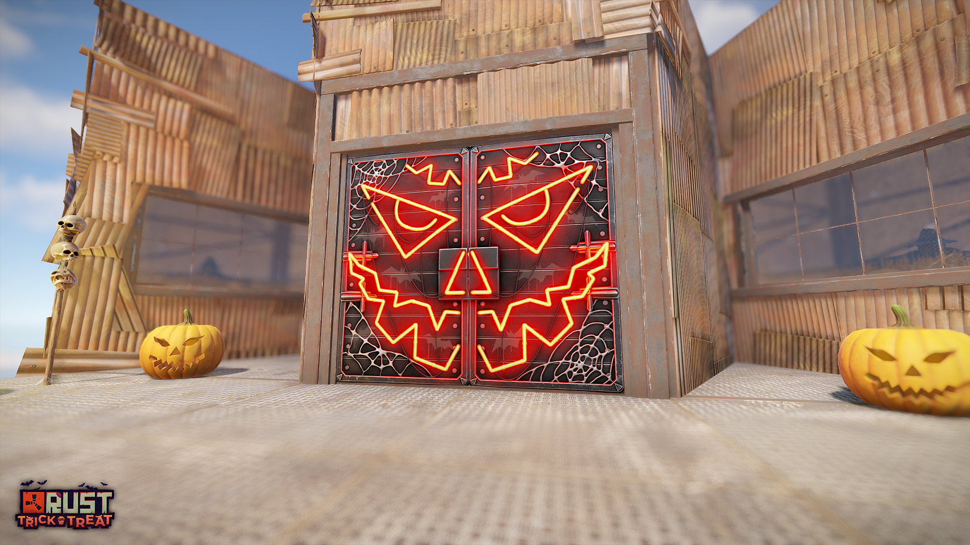 Neon Pumpkin Metal Double Door thumbnail 4