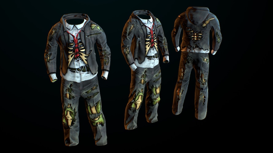 Zombie Costume Pants - image 1