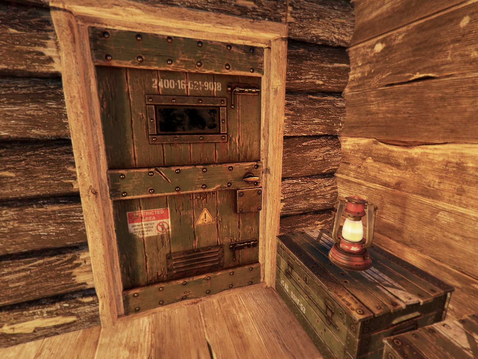 Military Storage Wooden Door thumbnail 4