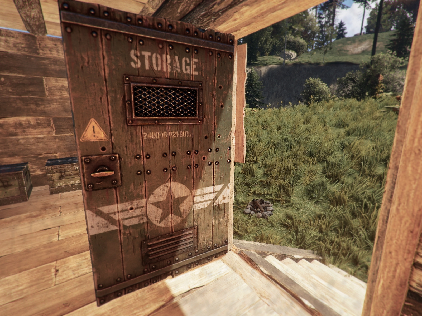 Military Storage Wooden Door thumbnail 6