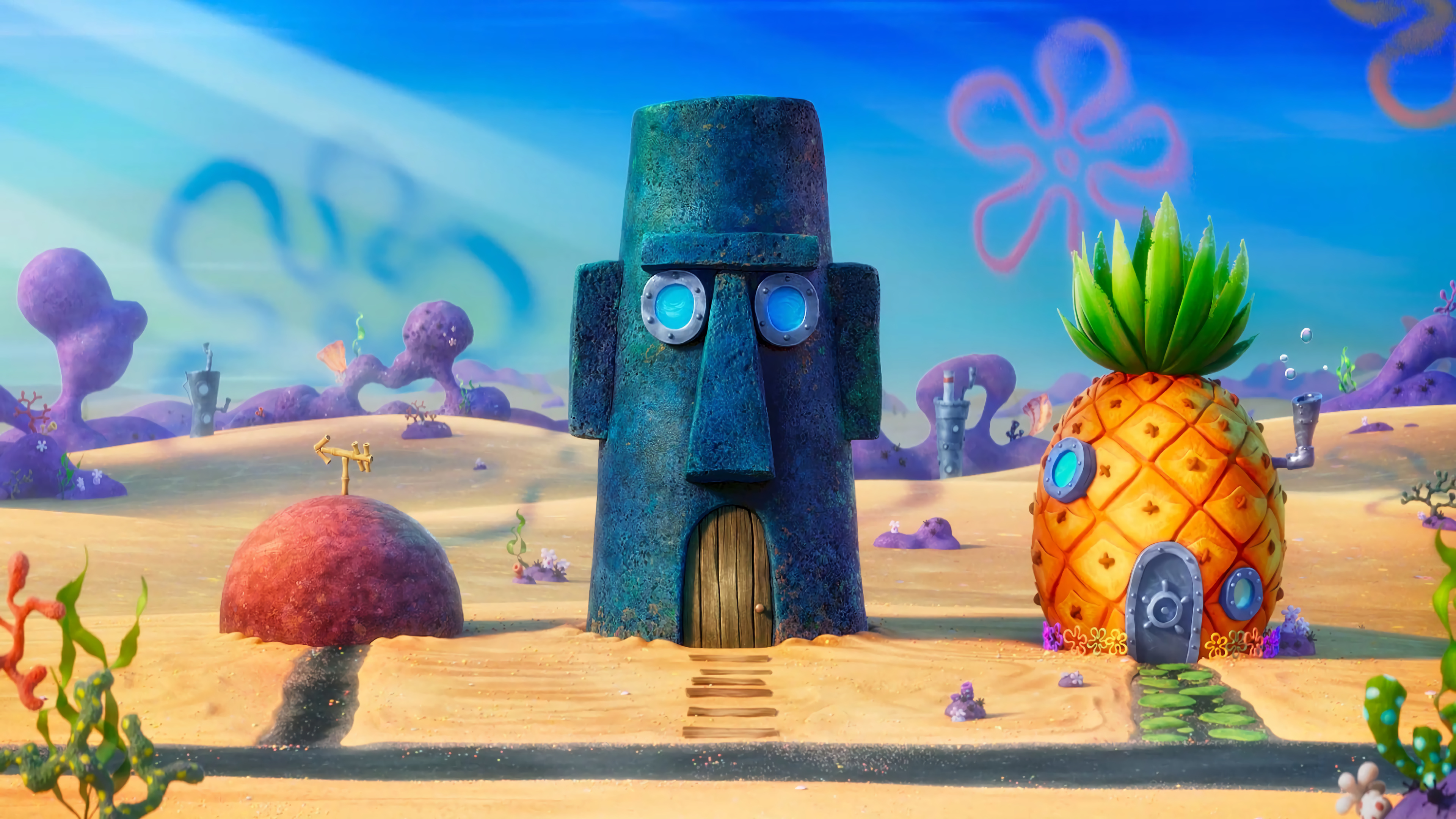Spongebob worm. Остров бикини боттом в реальной жизни. Транспорт в бикини боттом. Дом спанч боба сквидварда и патрика. Conch street spongebob.
