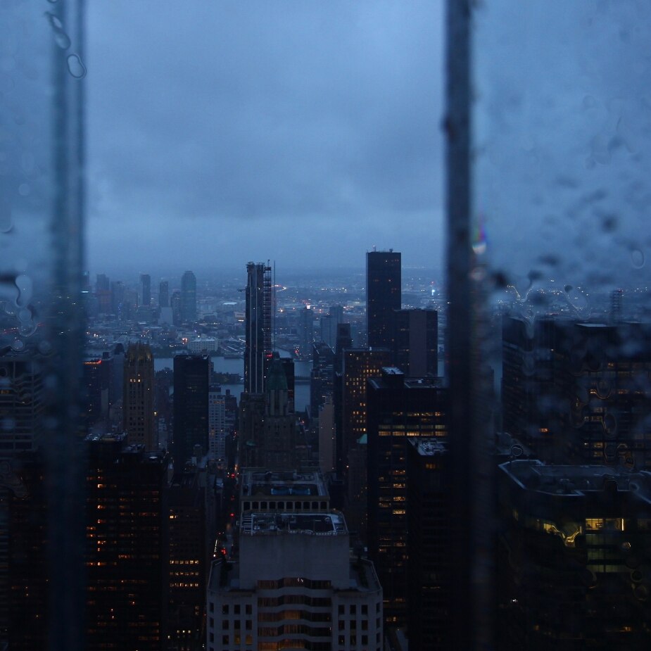 night rain city