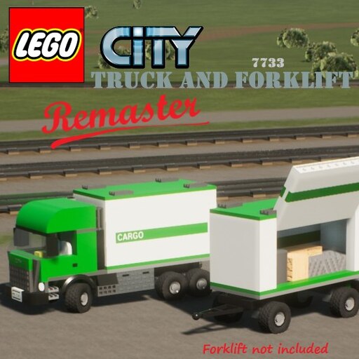 Lego city 7733 store truck & forklift