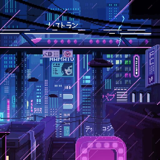 Steam Workshop::Cyberpunk - Animated Neon Pixel Art Background