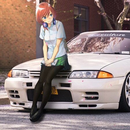 Miku Nakano R32 JDM Sakura Flowers