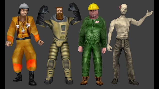 Half-Life Player models without color [Half-Life] [Mods]