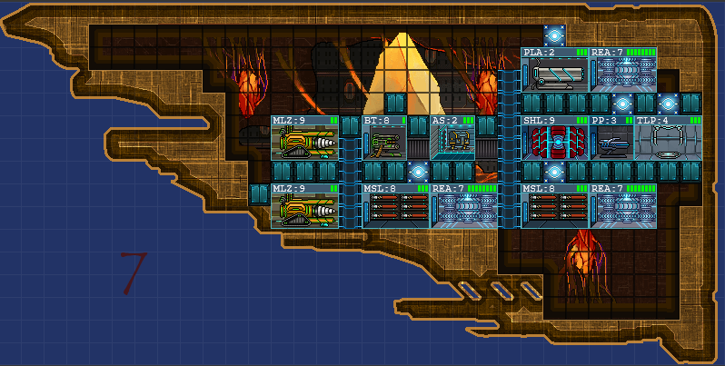 Lvl 8 class 2 pirate ship layout 2.0 : r/PixelStarships