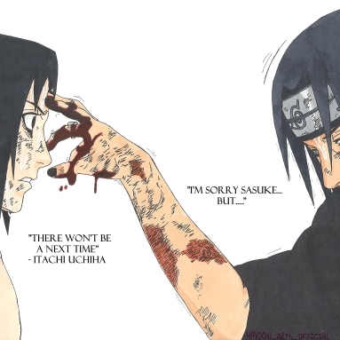 Itachi vs sasuke colored manga music