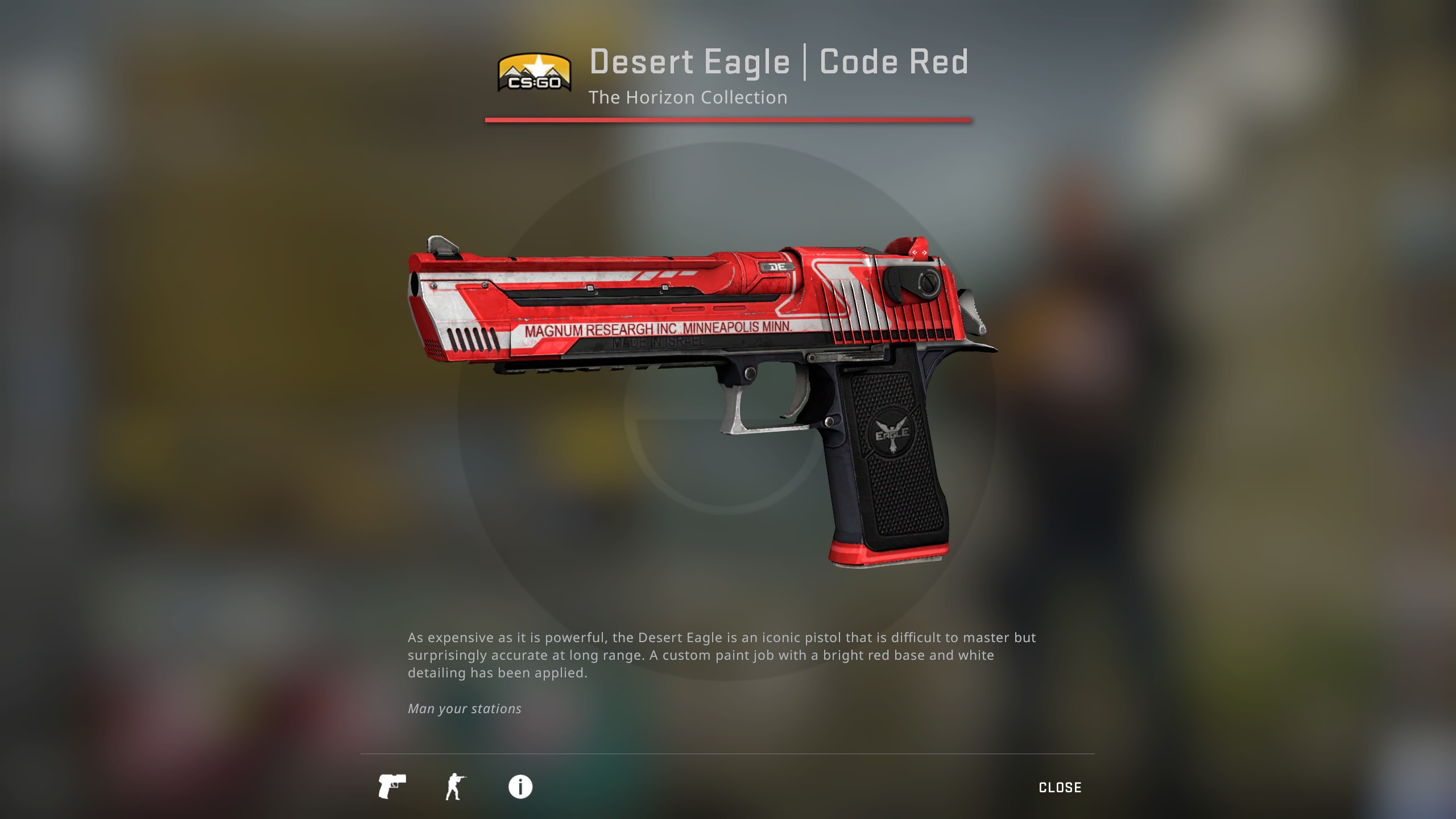Desert Eagle  Code Red] Sticker Combinations - CSGO 